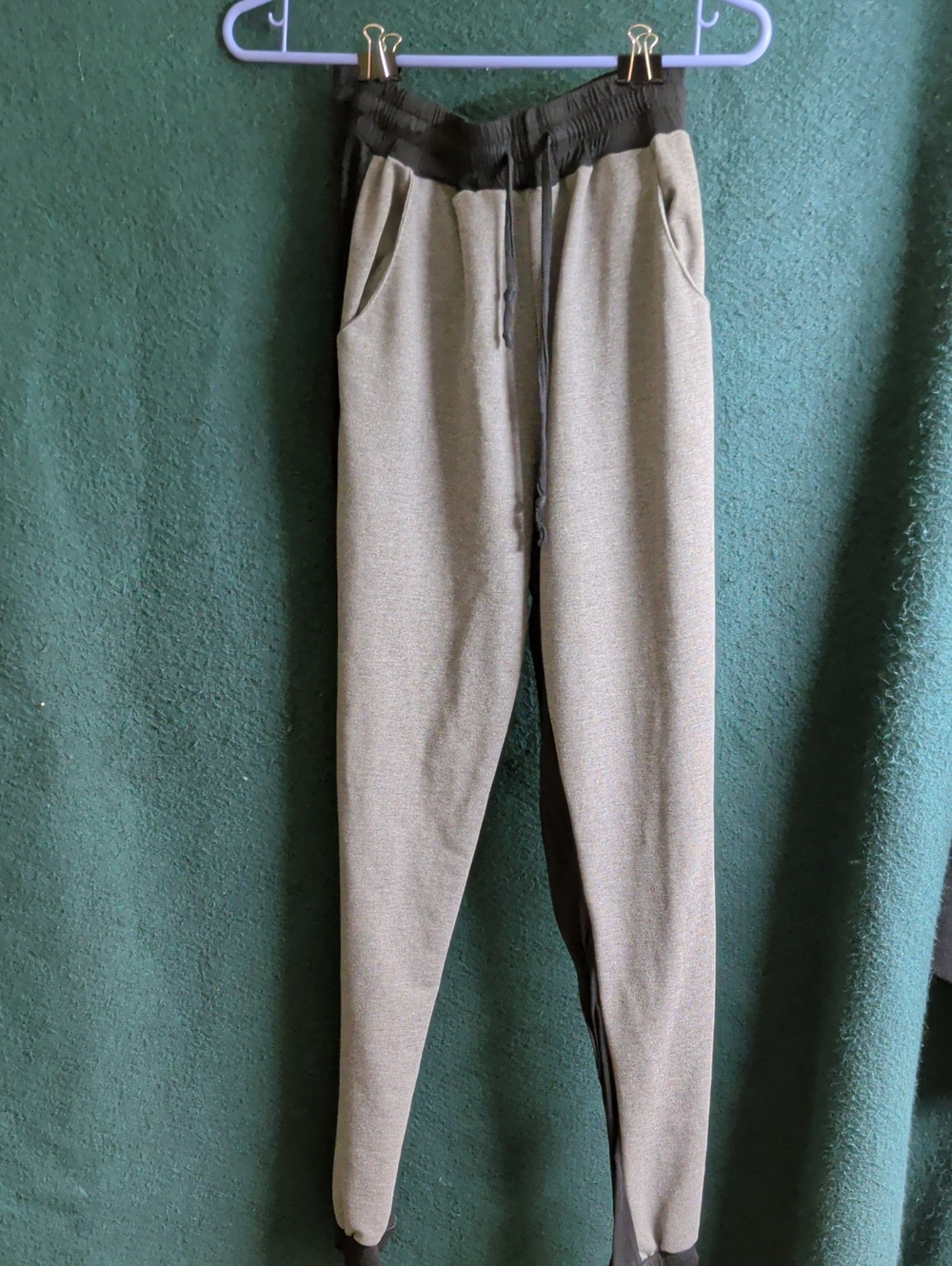 Rue21 Two-Tone Olive Gray Jogger Pants